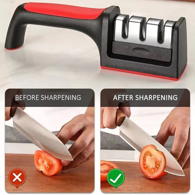 Affûteur de couteaux  pour cuisine, 4 segments. |𝐃𝐢𝐫𝐭𝐲𝐛𝐮𝐬𝐭𝐞𝐫